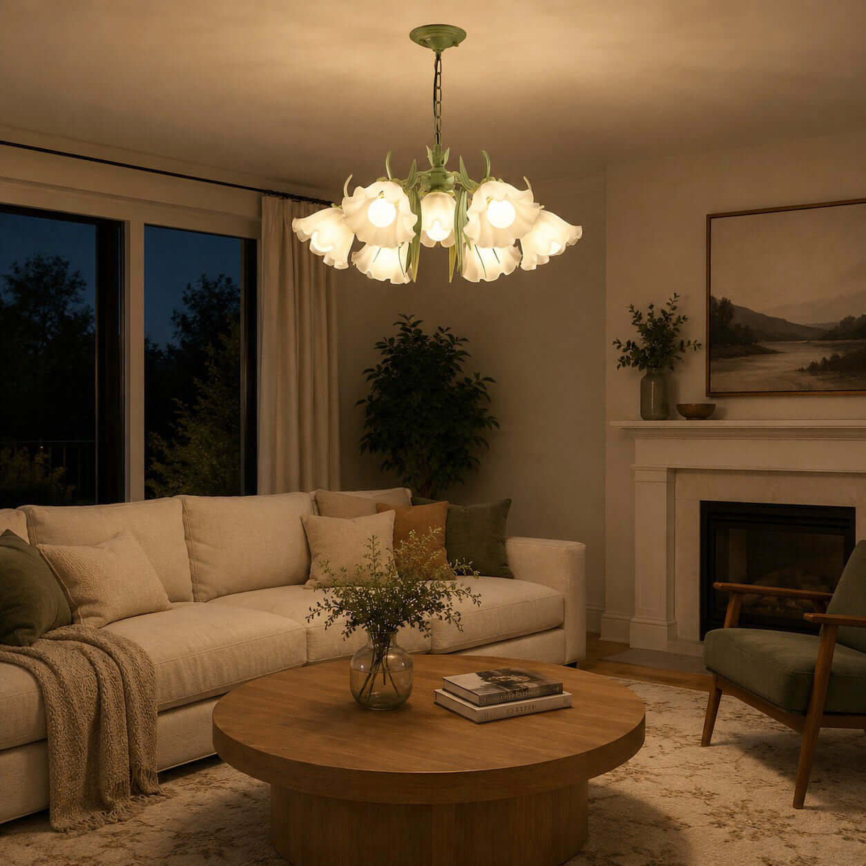 Maysea Lily Flower Chandelier