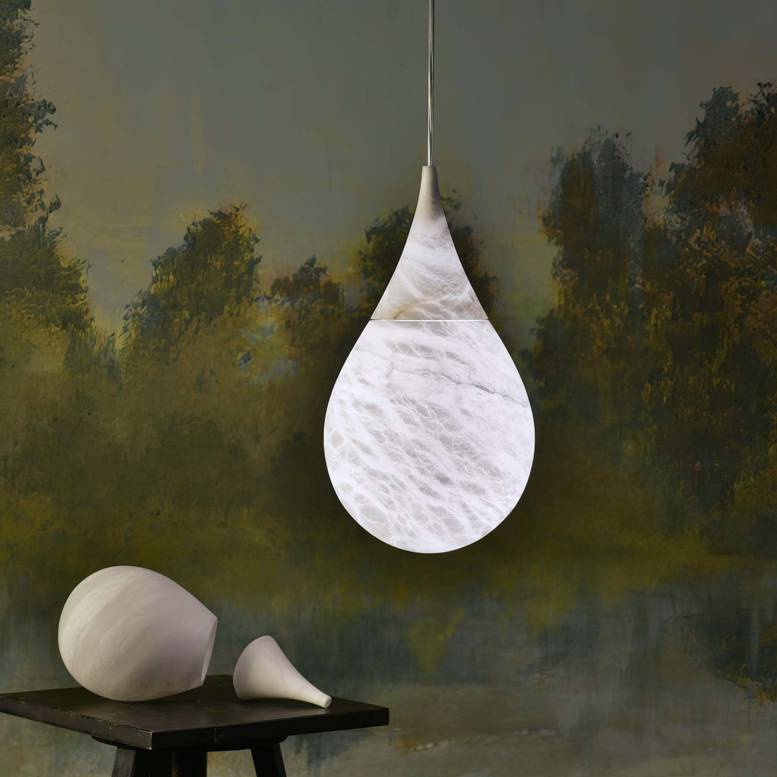 Raindrop Alabaster Pendant Light