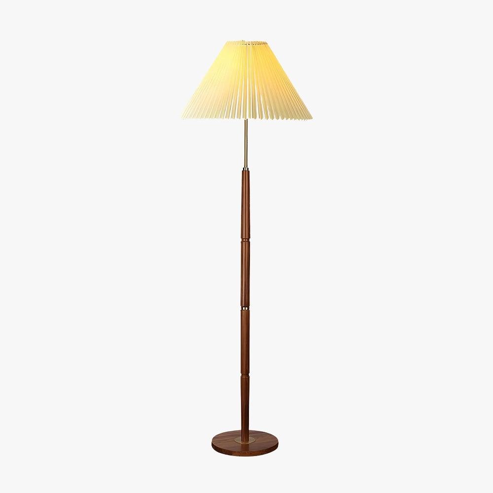 Mid Century Pleated Floor Lamp