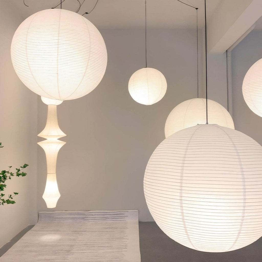 Rice Paper Round A Pendant Light