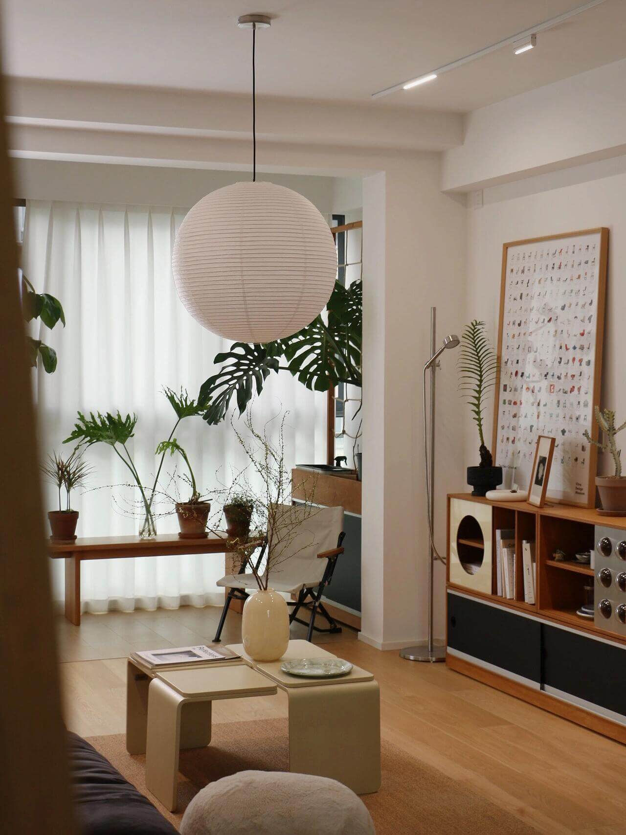 Rice Paper Round A Pendant Light