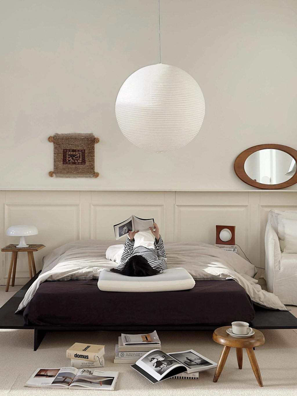 Rice Paper Round A Pendant Light