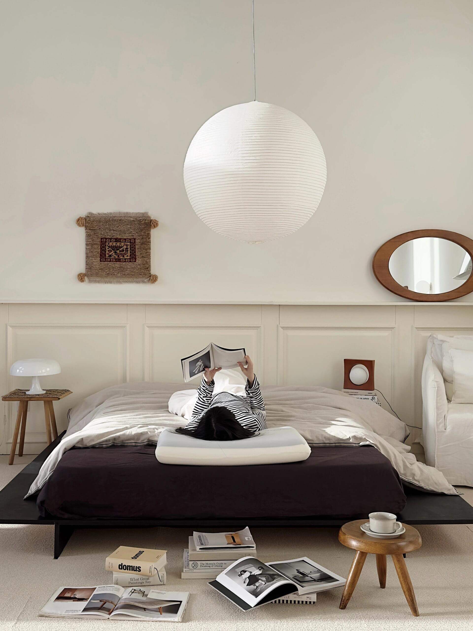 Rice Paper Round A Pendant Light