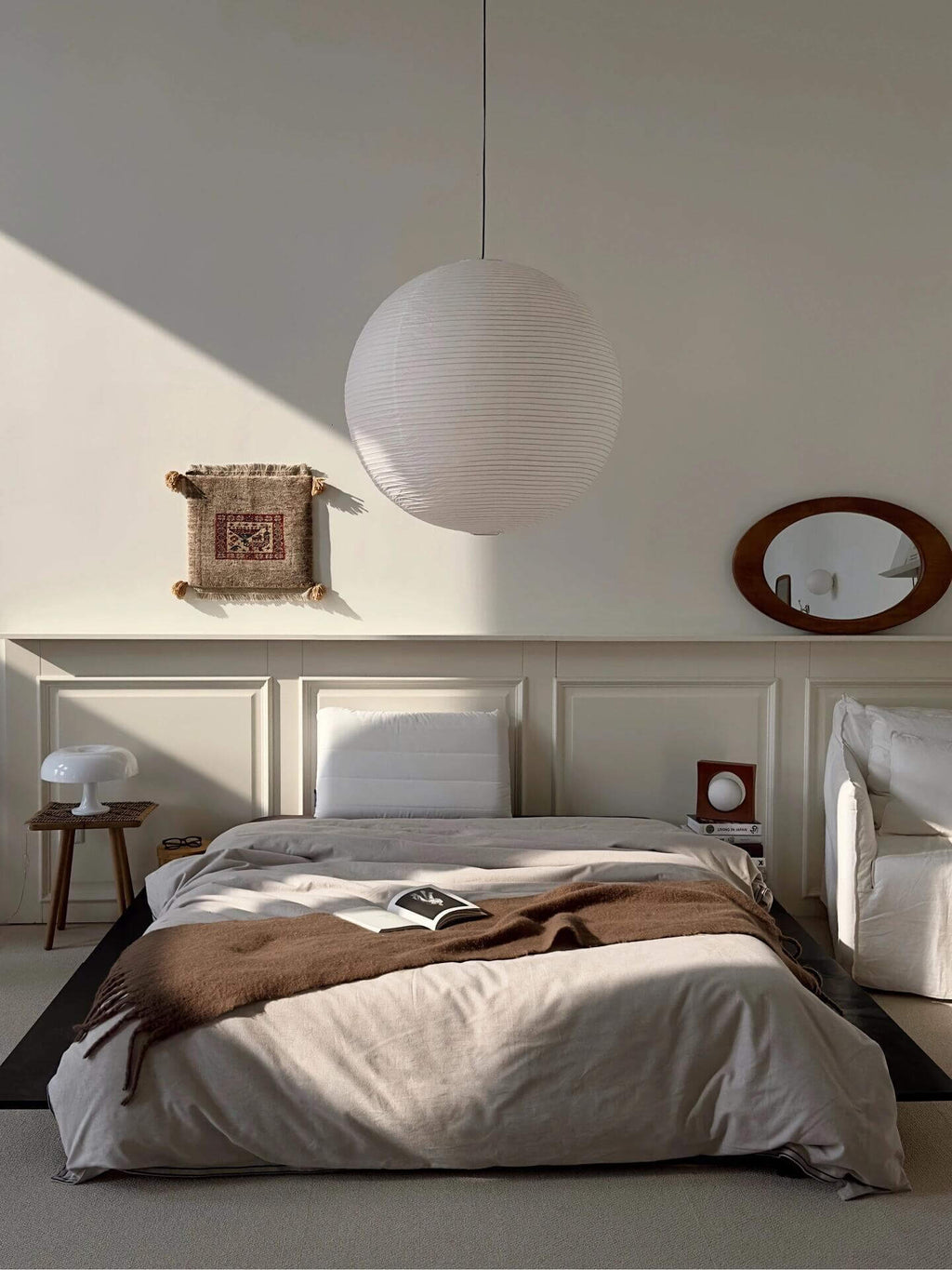 Rice Paper Round A Pendant Light