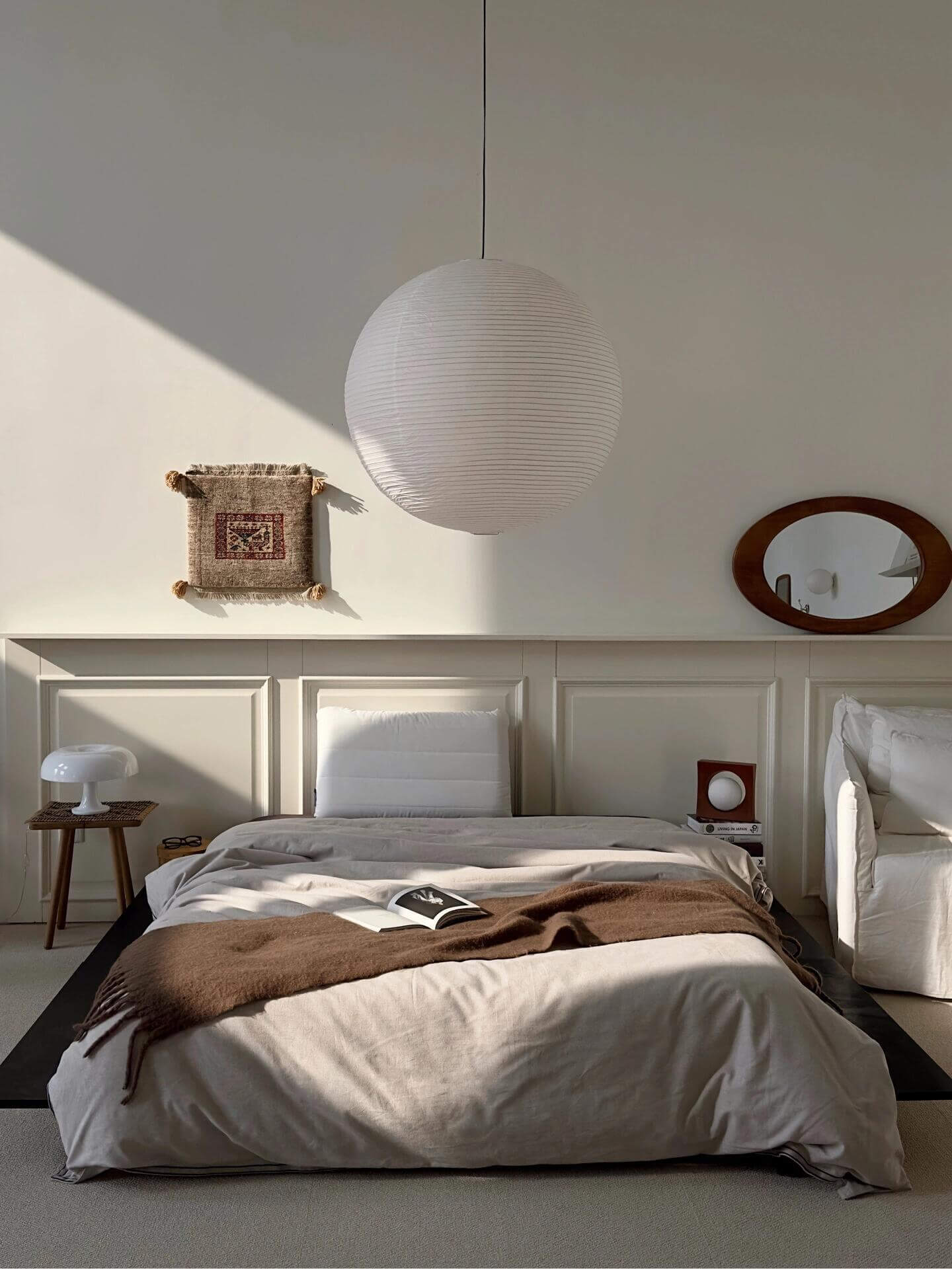Rice Paper Round A Pendant Light