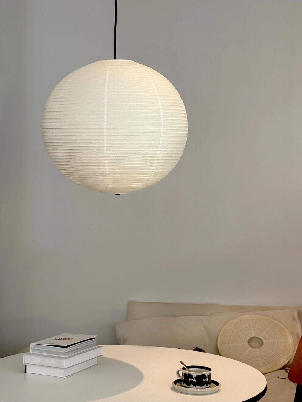 Rice Paper Round A Pendant Light