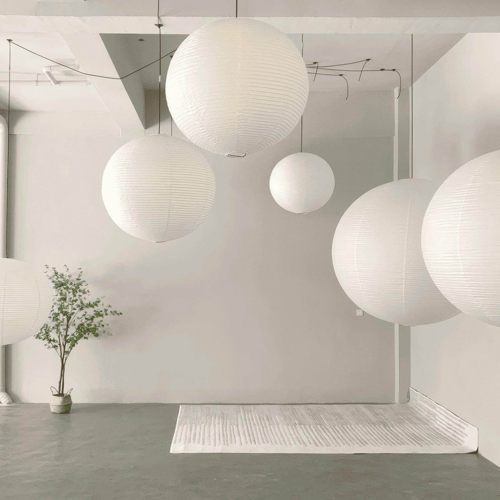 Rice Paper Round A Pendant Light