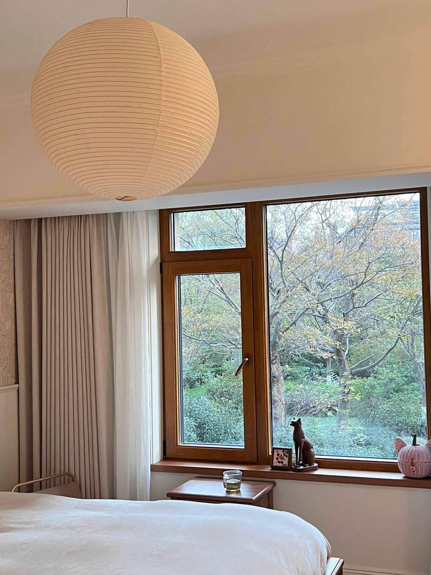 Rice Paper Round A Pendant Light