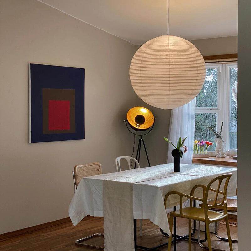 Rice Paper Round A Pendant Light