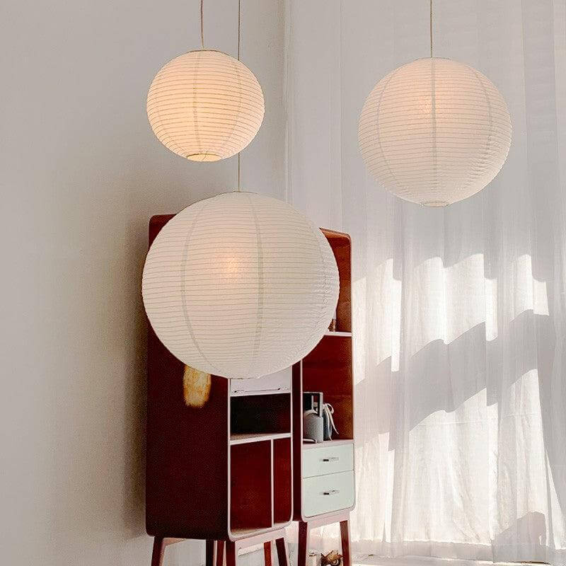 Rice Paper Round A Pendant Light