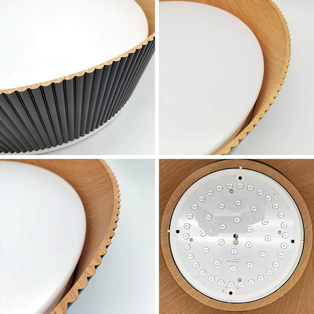 Modern Ribbed Ceiling Light