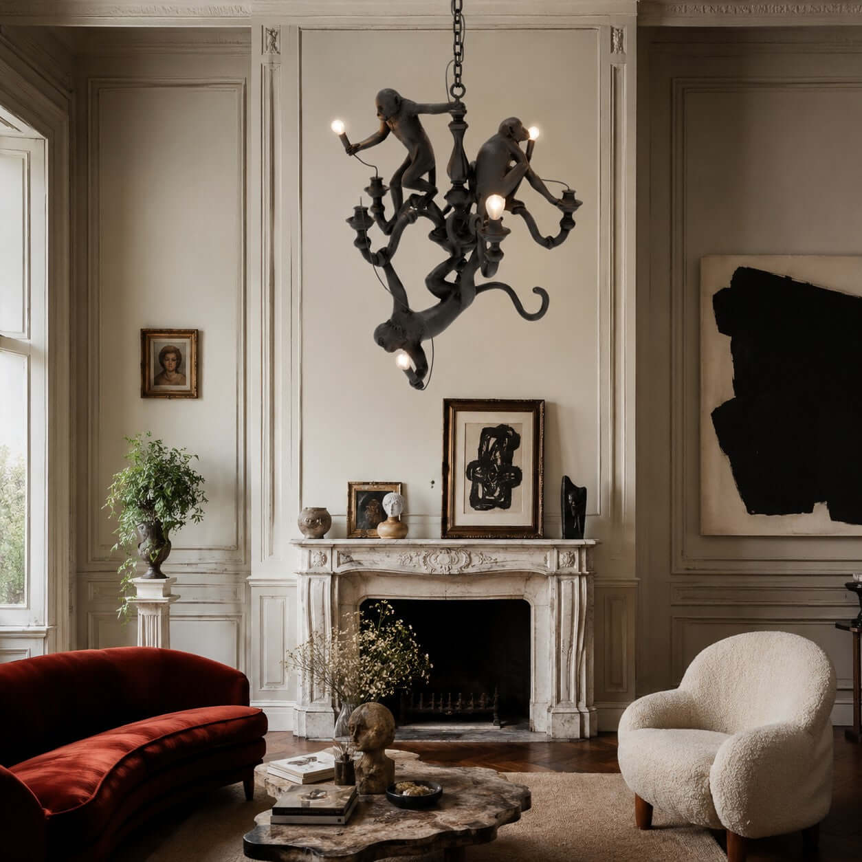 Monkey Chandelier