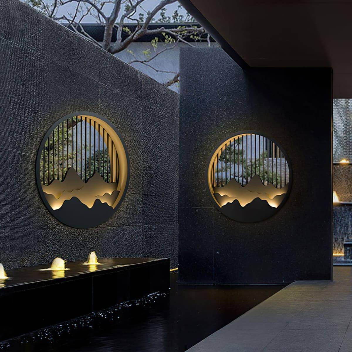 Mountain Outdoor Wall Lamp