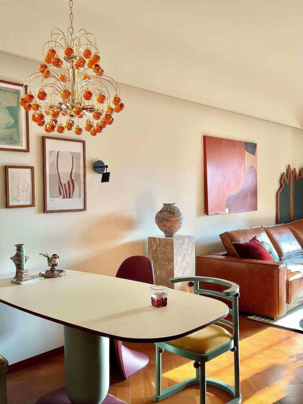 Murano Cherry Chandelier