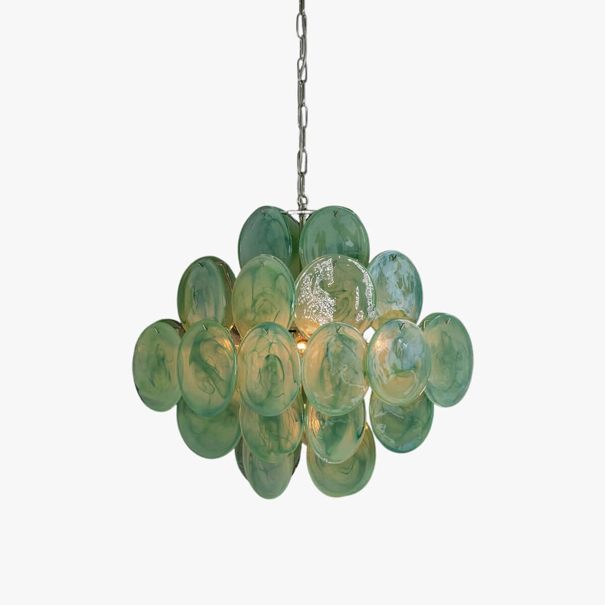 Murano Disk Chandelier 20"