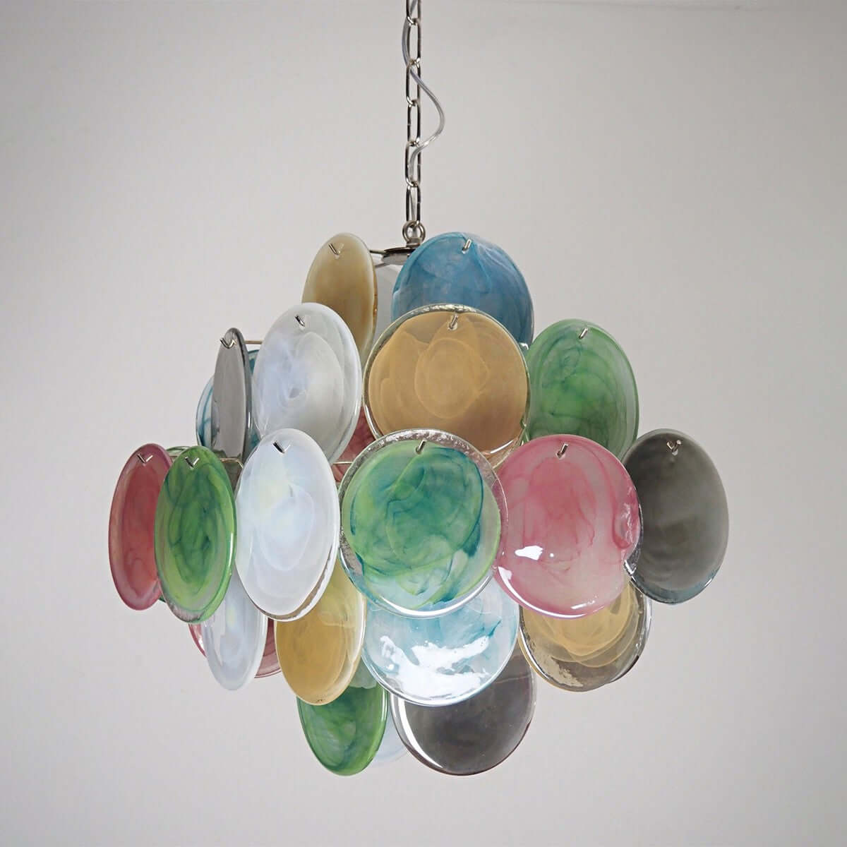 Murano Disk Chandelier 20"