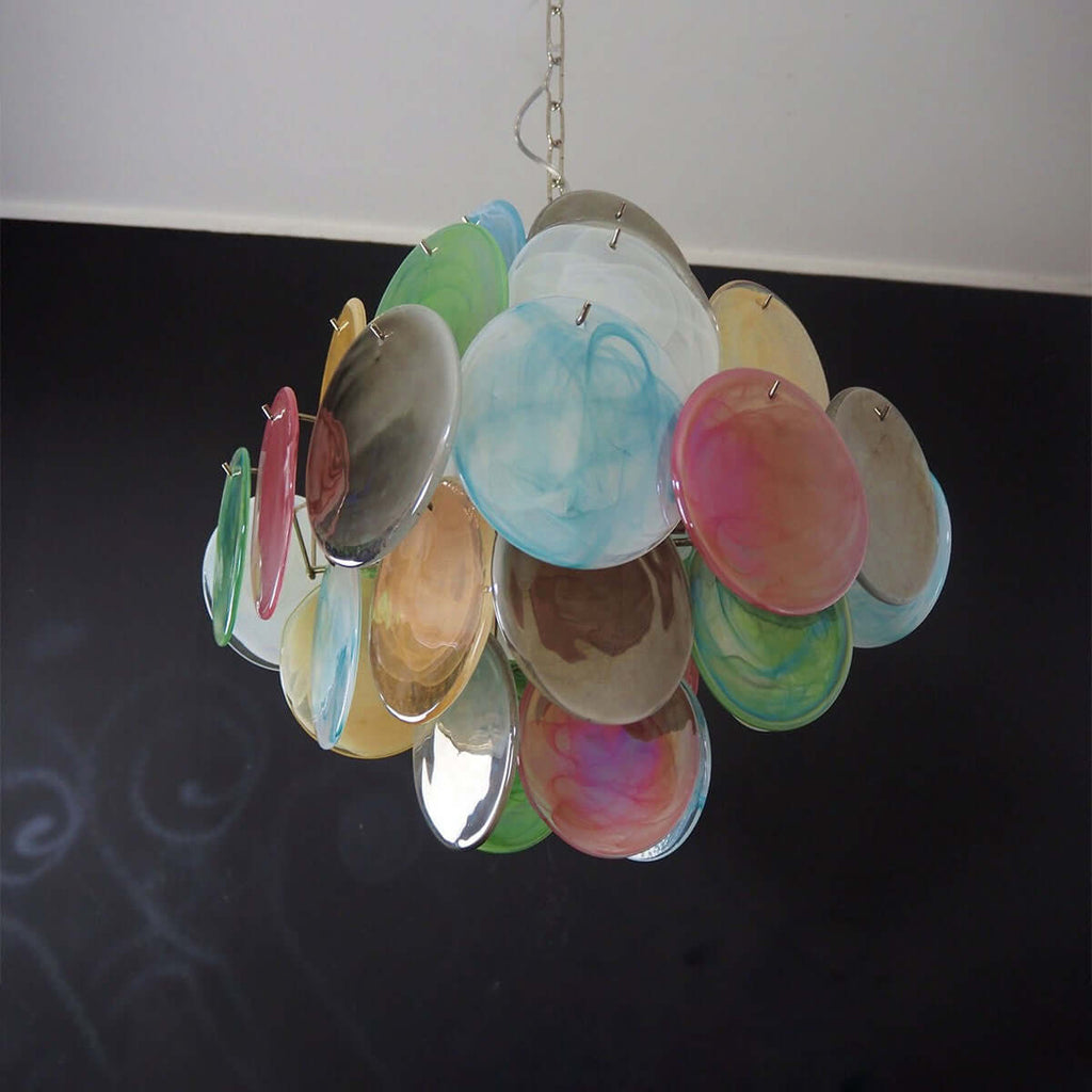 Murano Disk Chandelier 20"