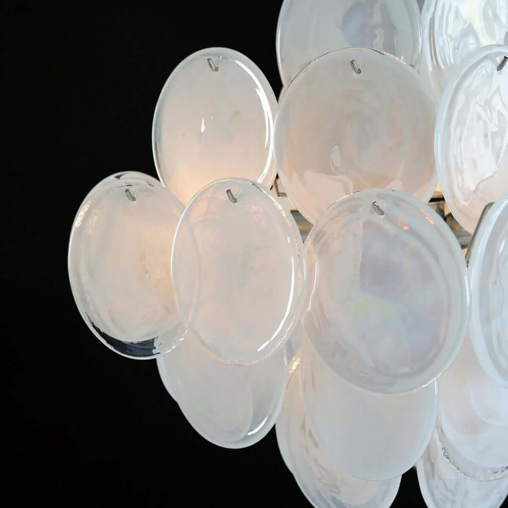 Murano Disk Chandelier 20"