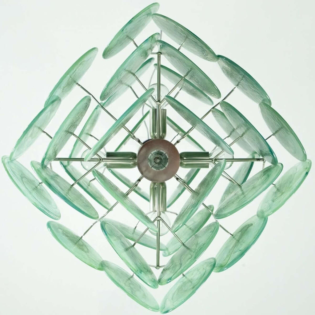 Murano Disk Chandelier 20"
