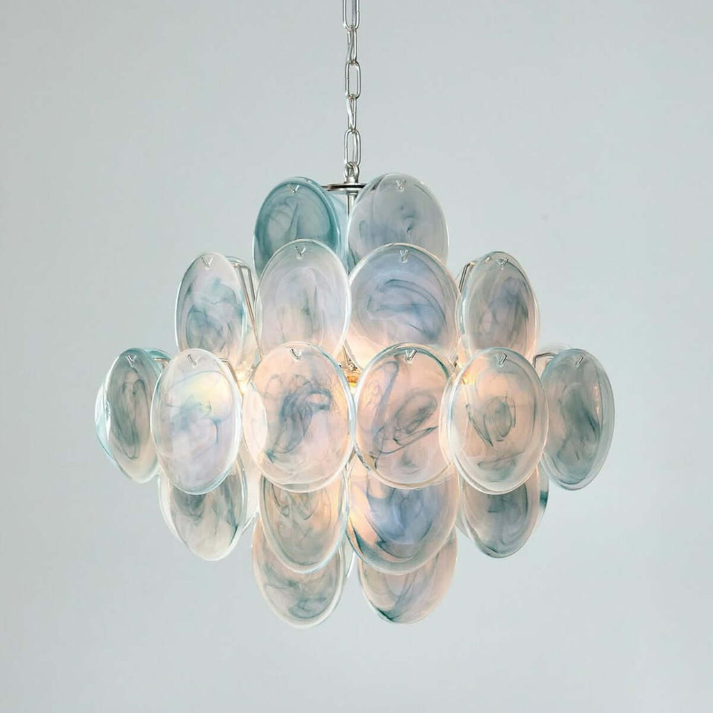 Murano Disk Chandelier 20"