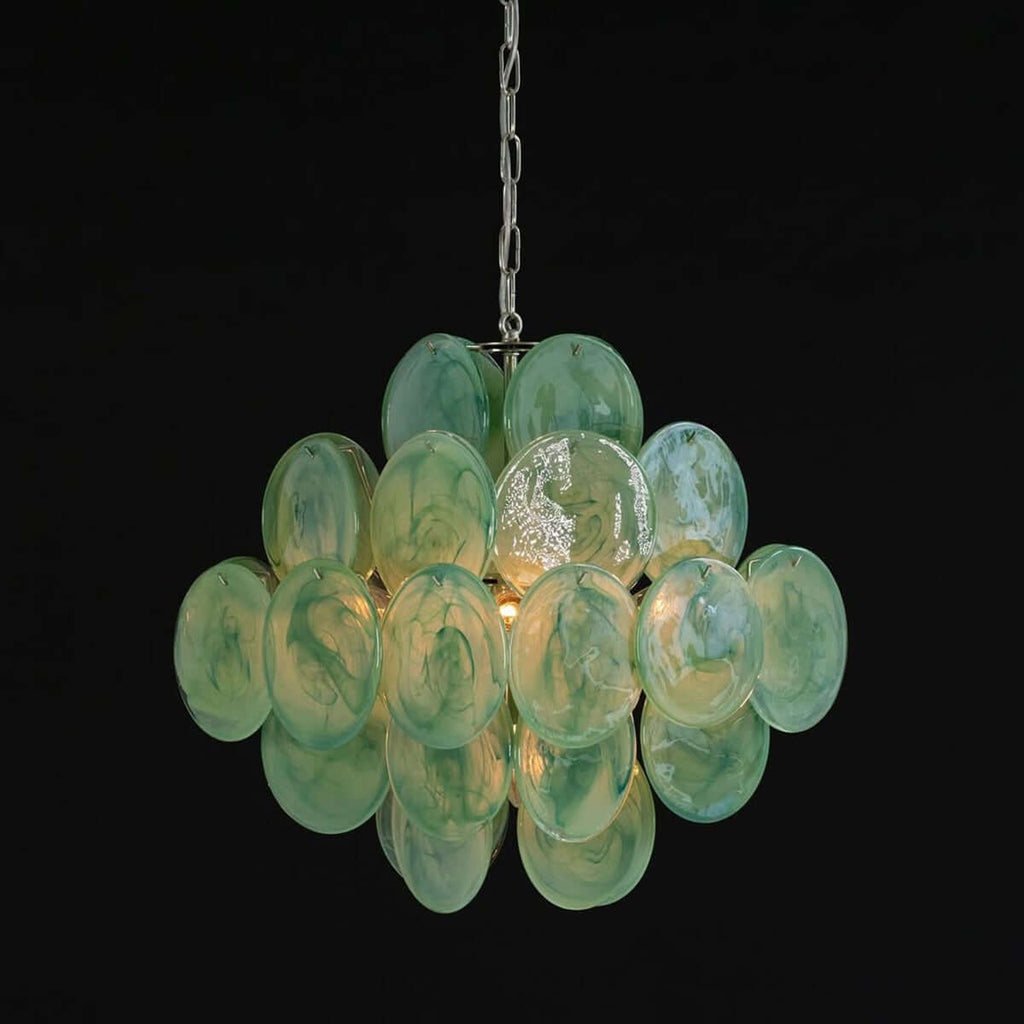 Murano Disk Chandelier 20"