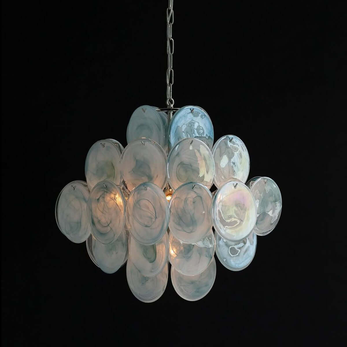 Murano Disk Chandelier 20"