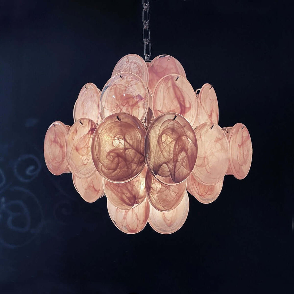 Murano Disk Chandelier 20"