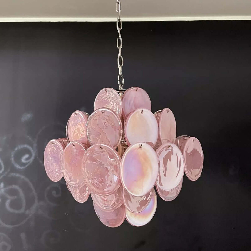 Murano Disk Chandelier 20"