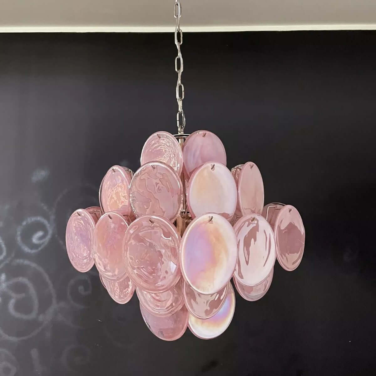 Murano Disk Chandelier 20"