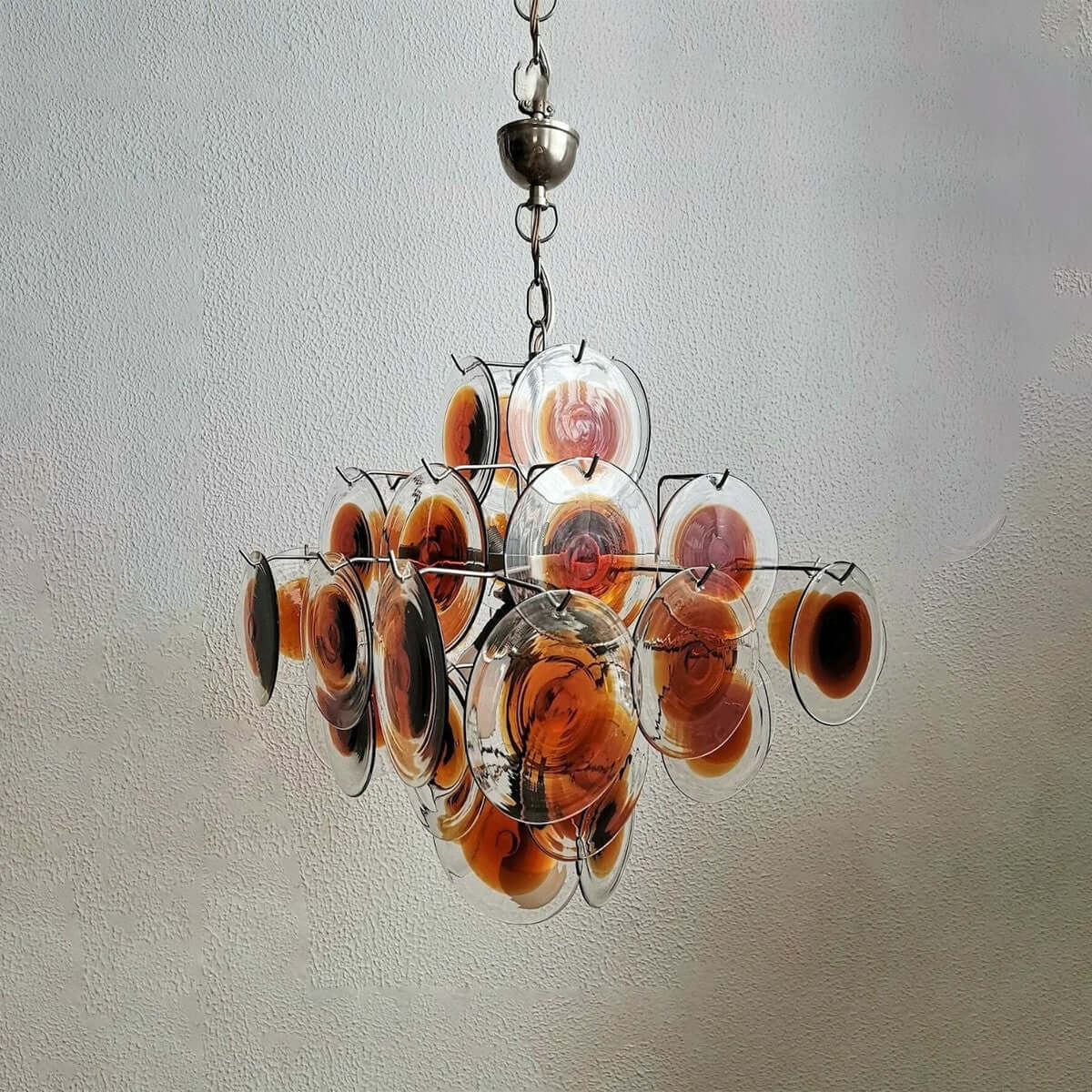 Murano Disk Chandelier 22"