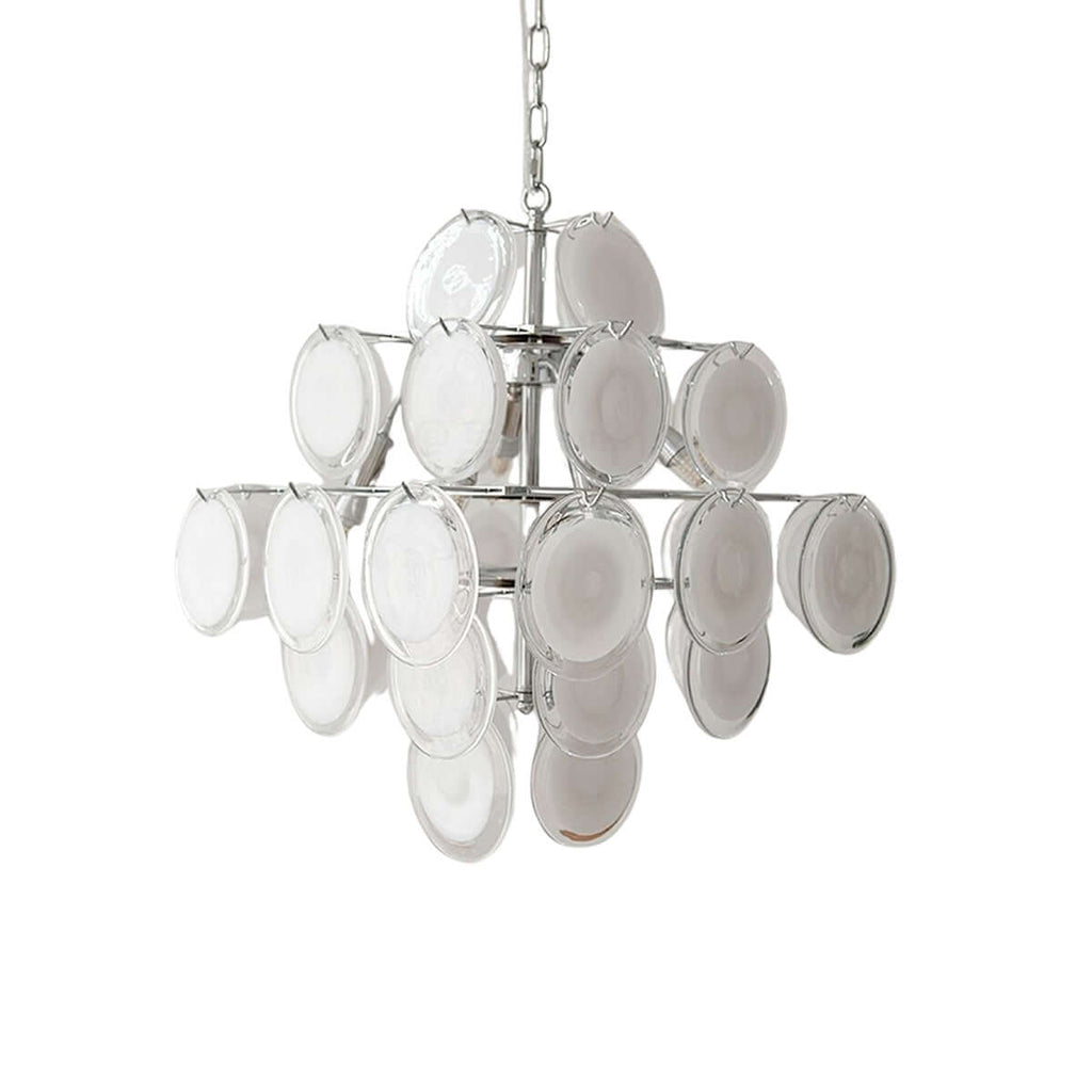 Murano Disk Chandelier 22"