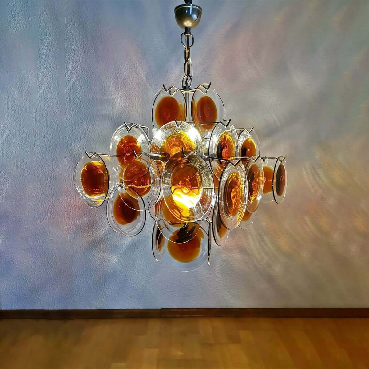 Murano Disk Chandelier 22"