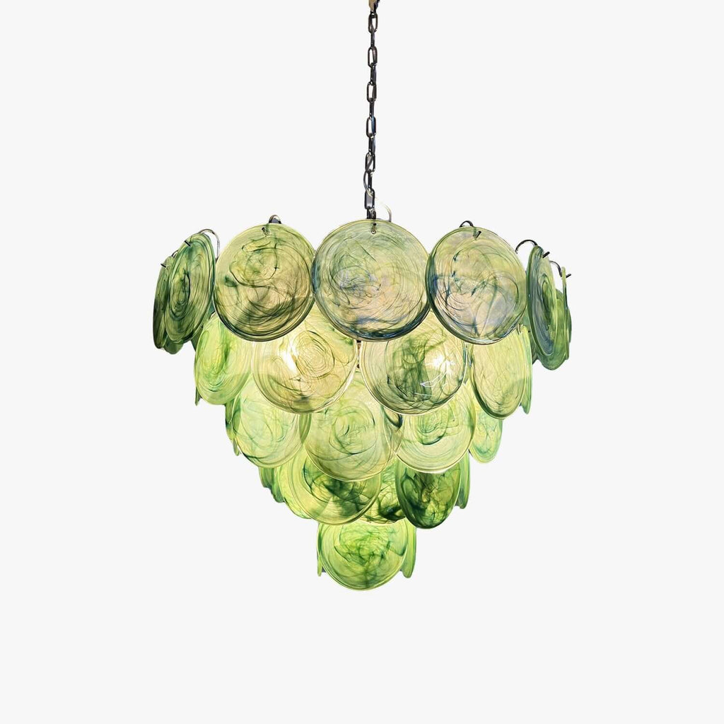 Murano Disk Chandelier 27"