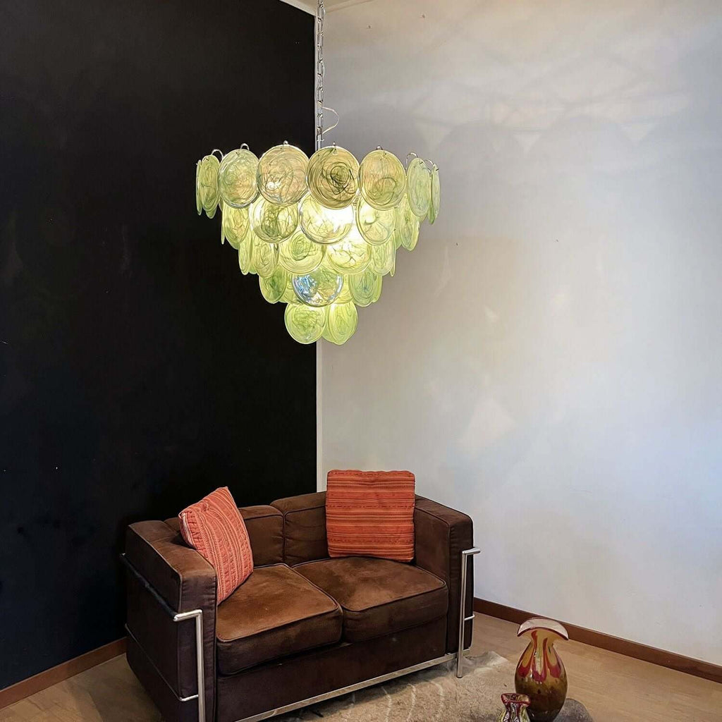 Murano Disk Chandelier 27"