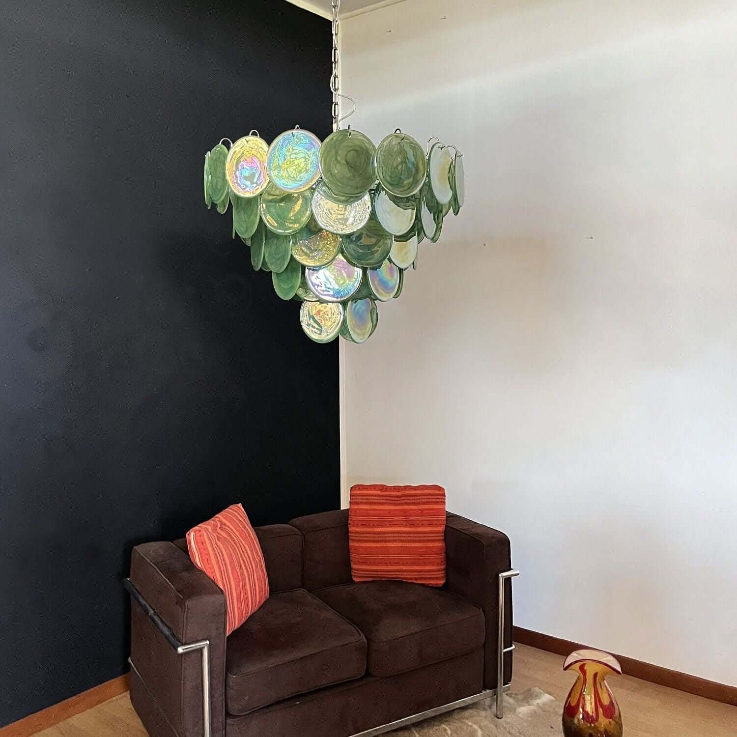 Murano Disk Chandelier 27"