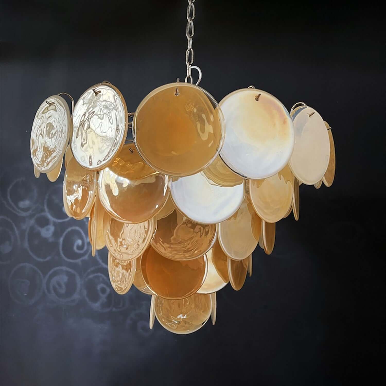 Murano Disk Chandelier 27"