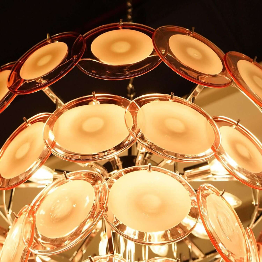Murano Disk Chandelier 27"