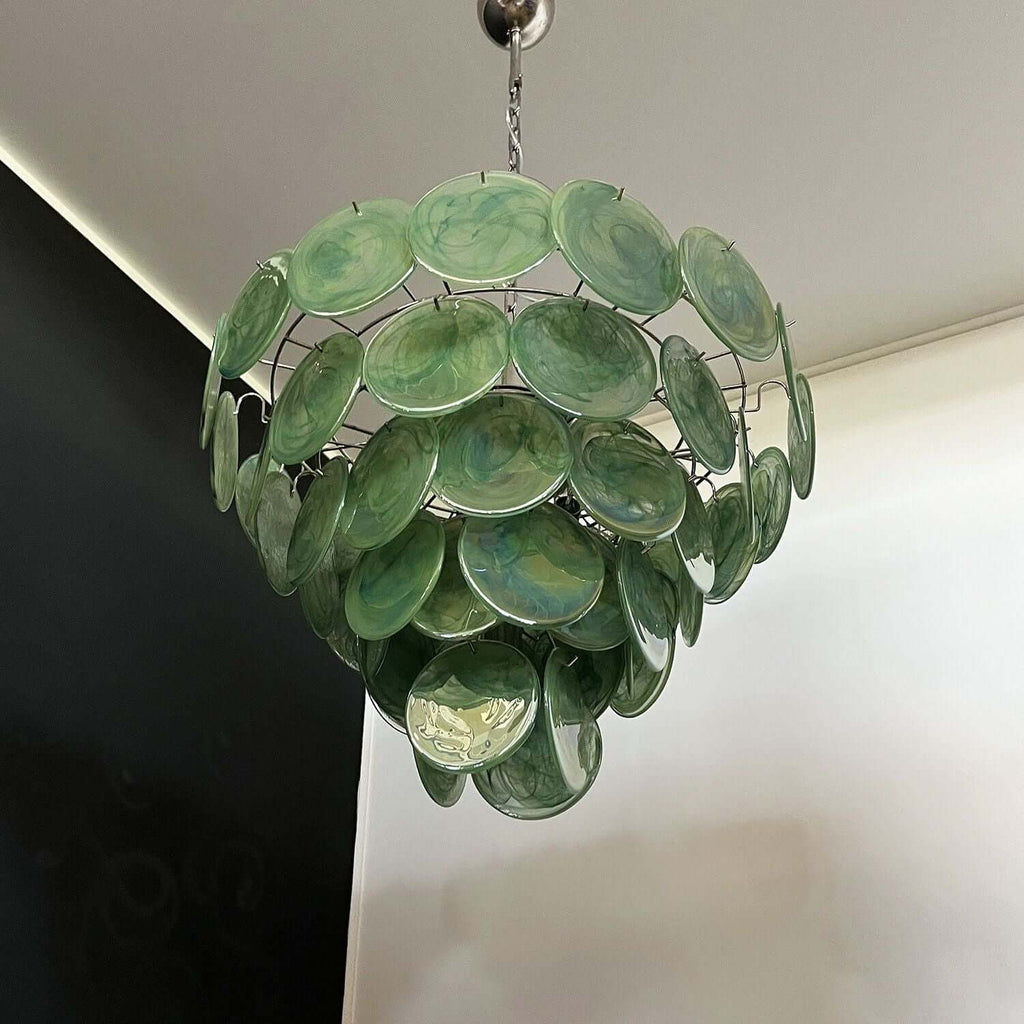 Murano Disk Chandelier 27"
