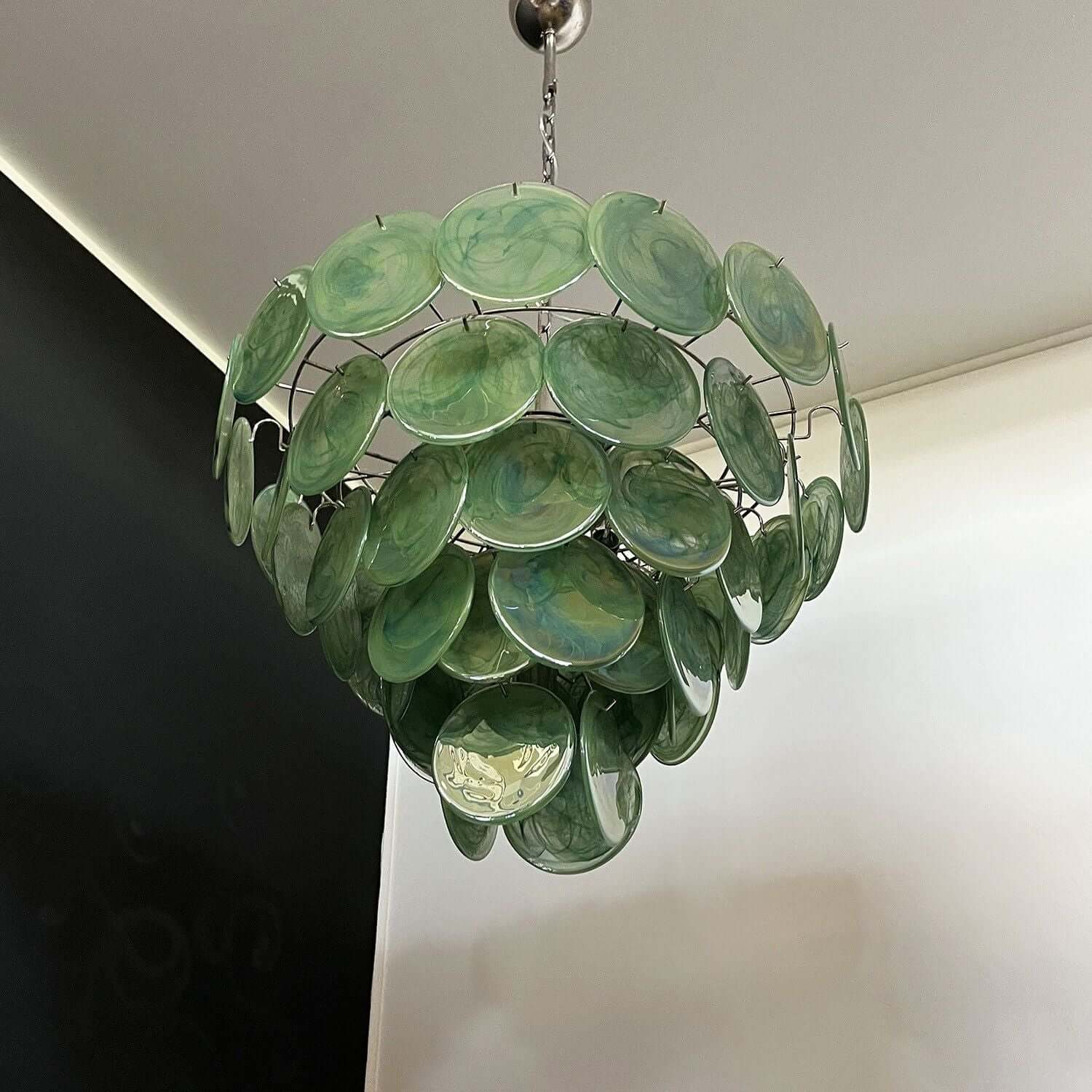 Murano Disk Chandelier 27"