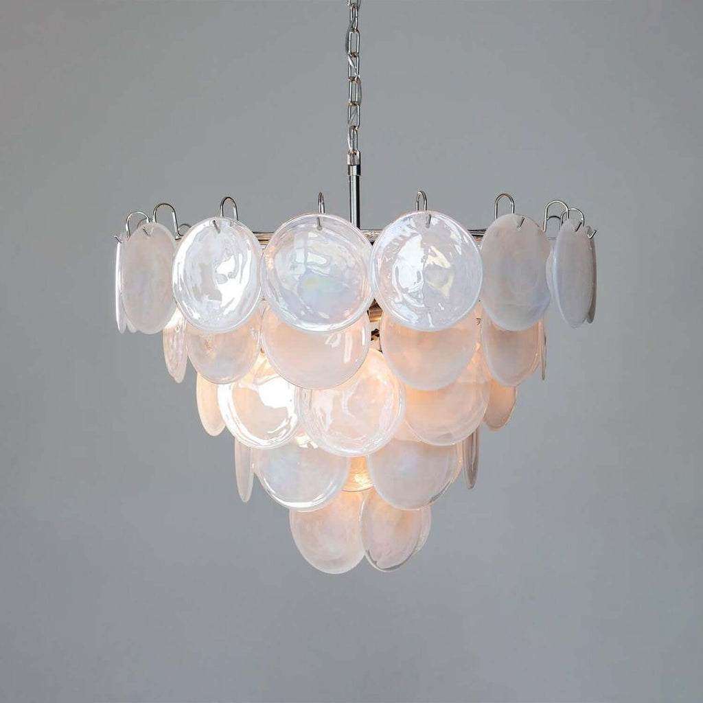 Murano Disk Chandelier 27"