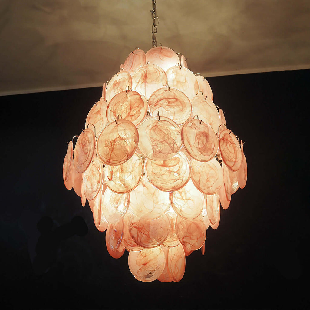 Murano Disk Chandelier 30"