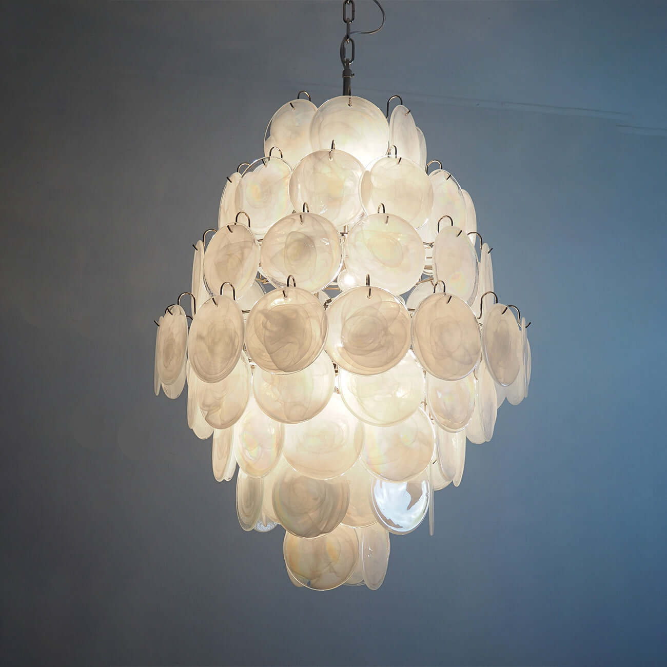 Murano Disk Chandelier 30"