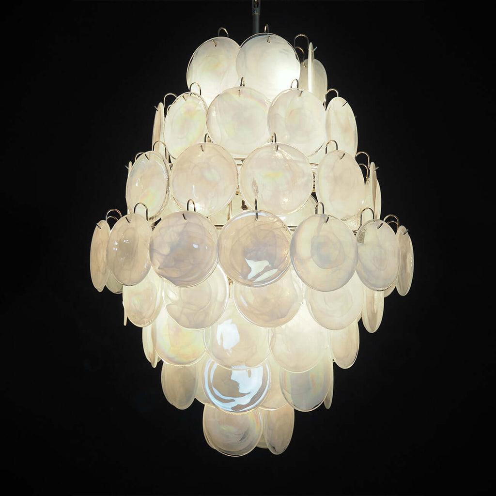 Murano Disk Chandelier 30"