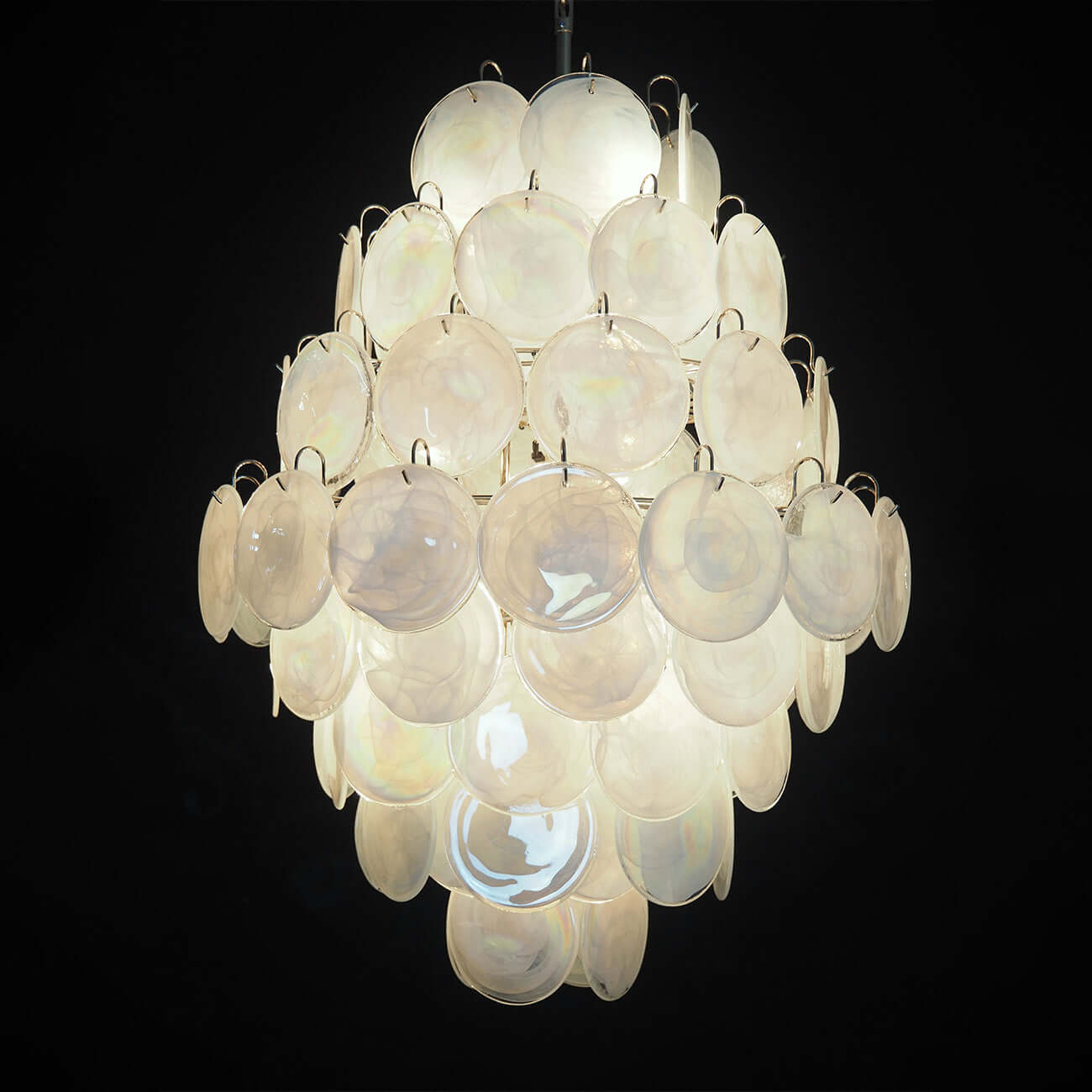 Murano Disk Chandelier 30"
