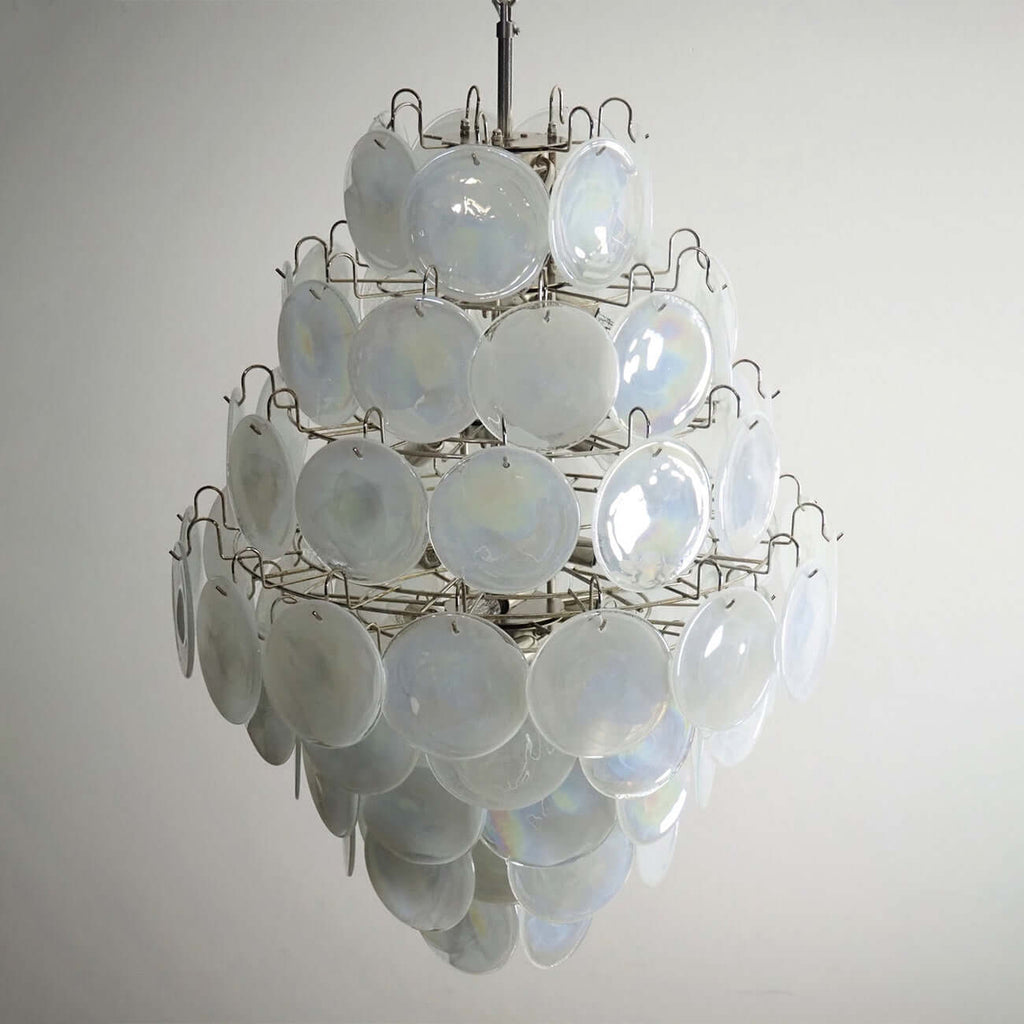 Murano Disk Chandelier 30"