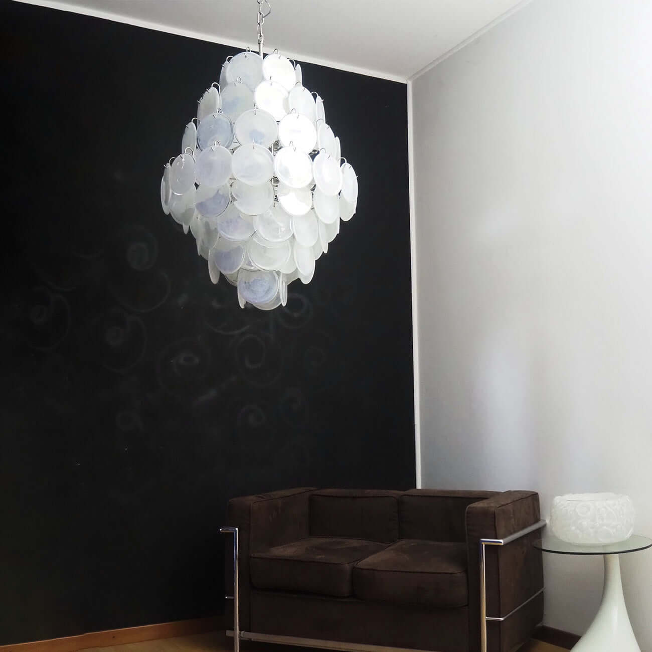 Murano Disk Chandelier 30"