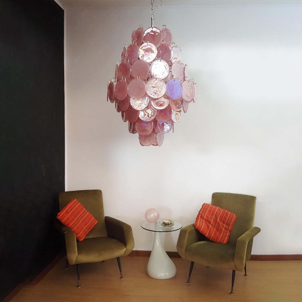 Murano Disk Chandelier 30"
