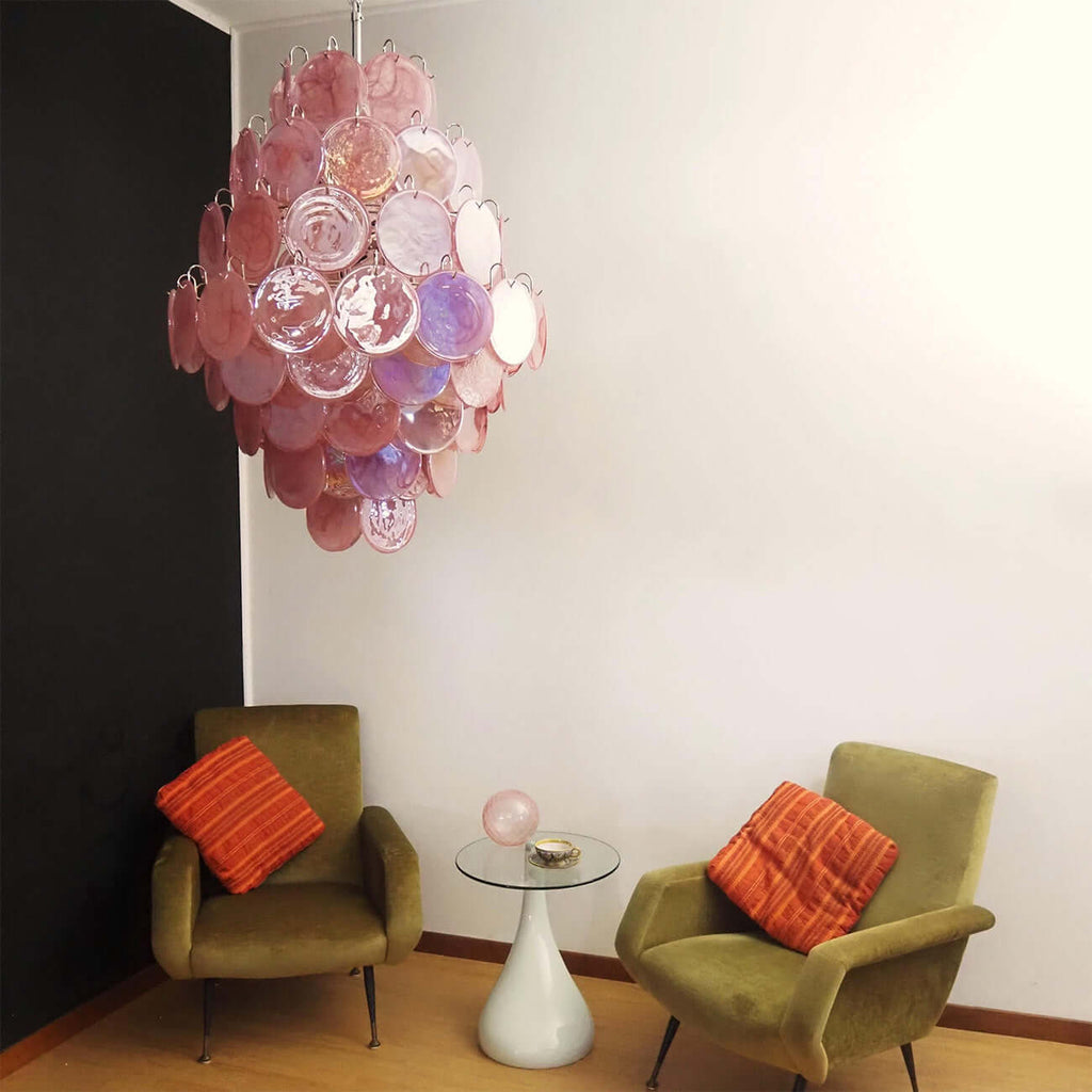 Murano Disk Chandelier 30"