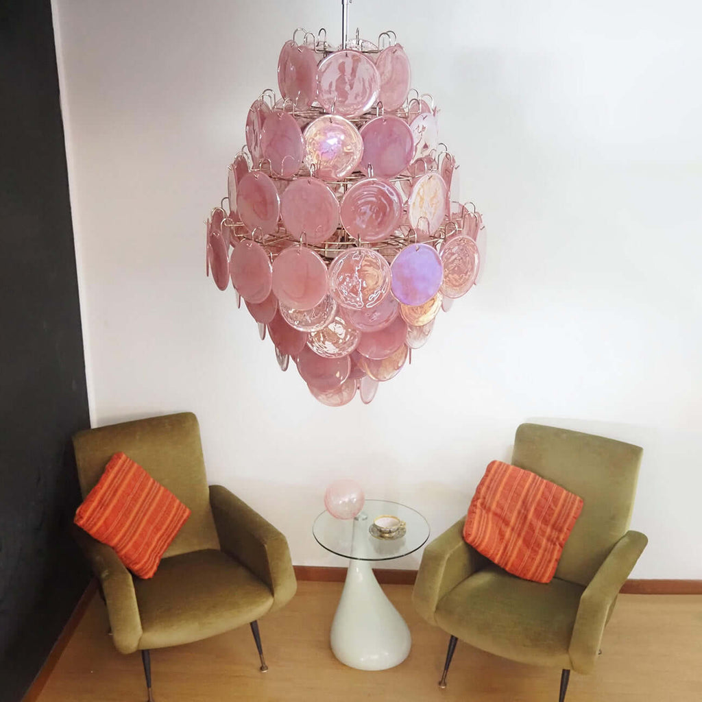 Murano Disk Chandelier 30"
