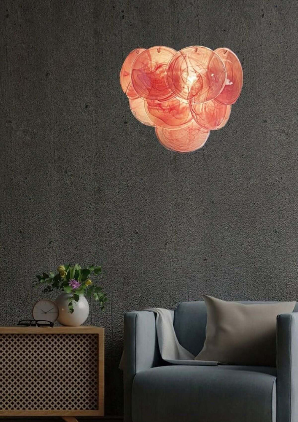 Murano Disk Wall Sconce